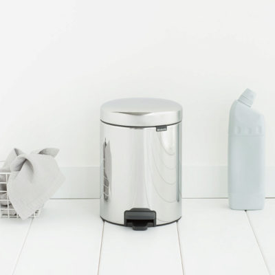 Brabantia 5 Litre New Icon Pedal Bin – Brilliant Steel Brabantia 5 Litre New Icon Pedal Bin – Brilliant Steel
